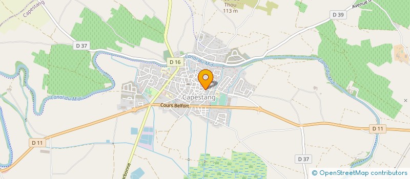 localisation de l'entreprise FRANGIS SAS à CAPESTANG