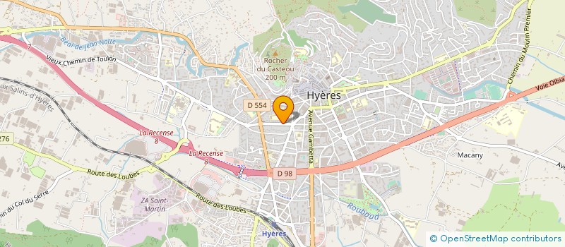 localisation de l'entreprise FRANGLO à HYERES
