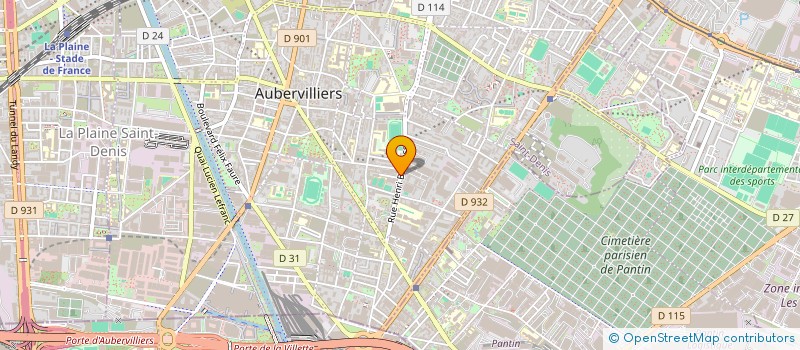 localisation de l'entreprise FRANGUARD SECURITE PRIVEE  AUBERVILLIERS