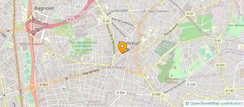 localisation de l'entreprise FRANGUS à MONTREUIL