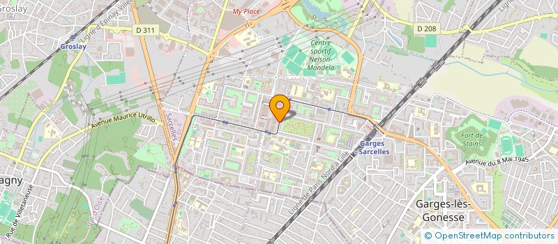 localisation de l'entreprise FRANI BAT à SARCELLES