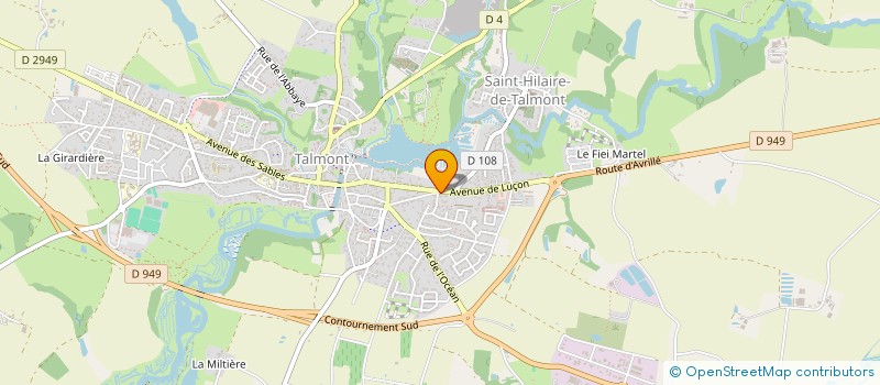 localisation de l'entreprise FRANJAC  TALMONT-SAINT-HILAIRE
