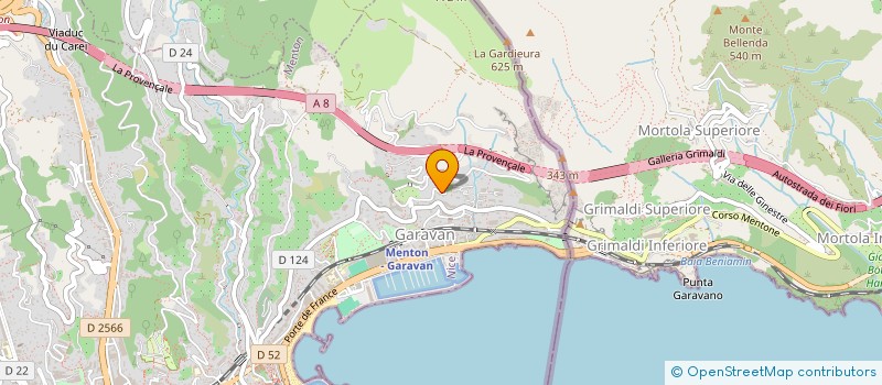 localisation de l'entreprise FRANJAC à MENTON