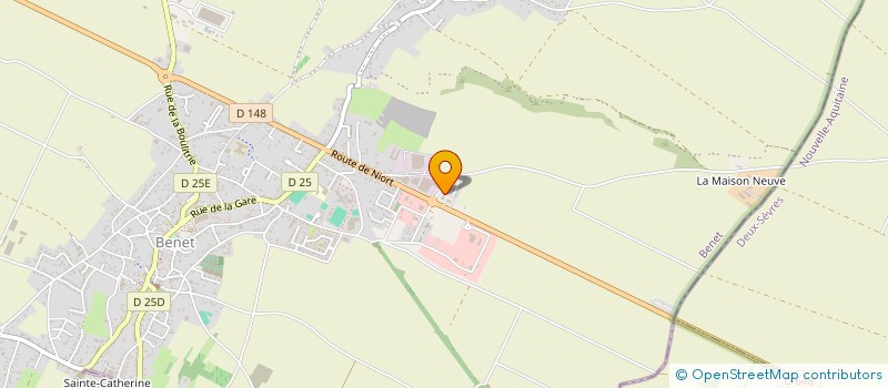 localisation de l'entreprise FRANJEAN INVESTISSEMENTS  BENET