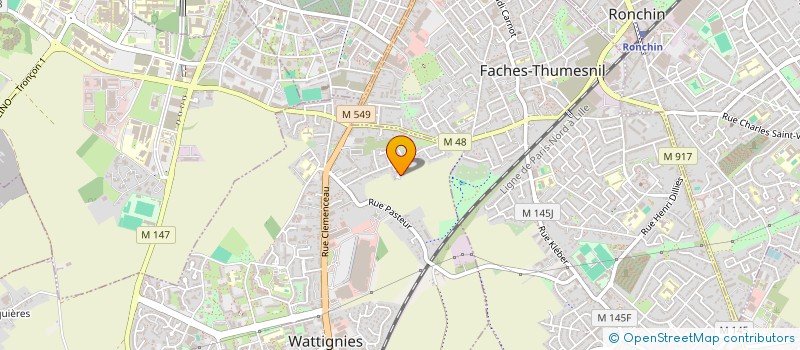 localisation de l'entreprise FRANJIBANNE  WATTIGNIES