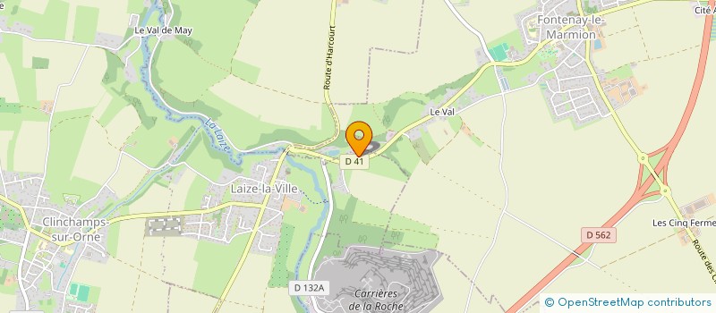 localisation de l'entreprise FRANJOROM  LAIZE-CLINCHAMPS