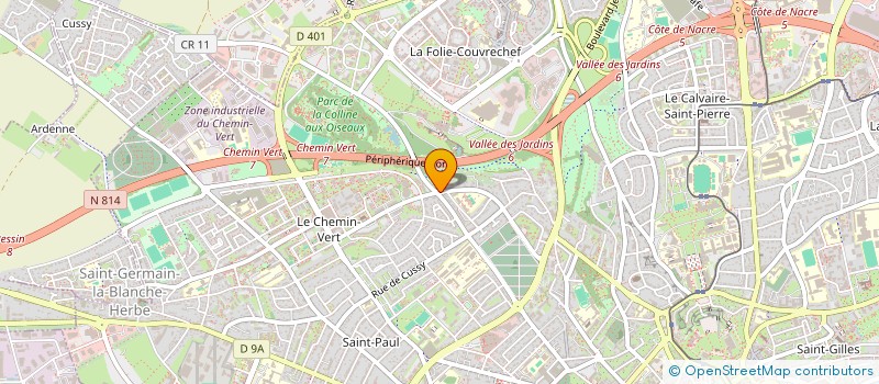 localisation de l'entreprise FRANK COHIER TAPISSIER DECORATEUR à CAEN