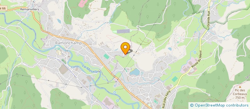 localisation de l'entreprise FRANK CUNAT CHAUFFAGE SANITAIRE  RAMONCHAMP