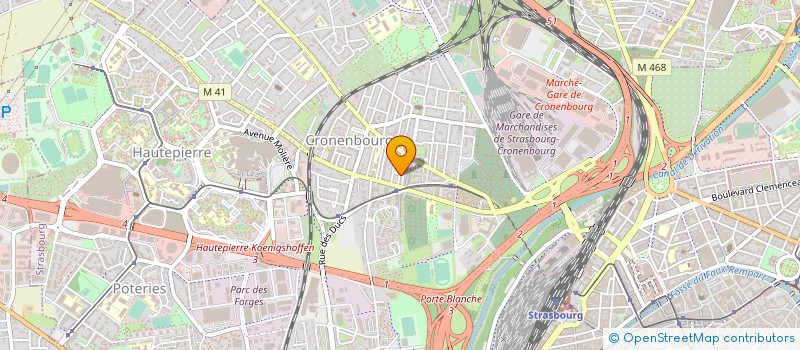localisation de l'entreprise FRANK DECO à STRASBOURG