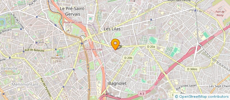 localisation de l'entreprise FRANK ELEC à BAGNOLET