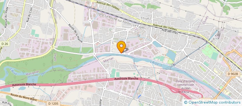 localisation de l'entreprise FRANK ET PIGNARD  THYEZ