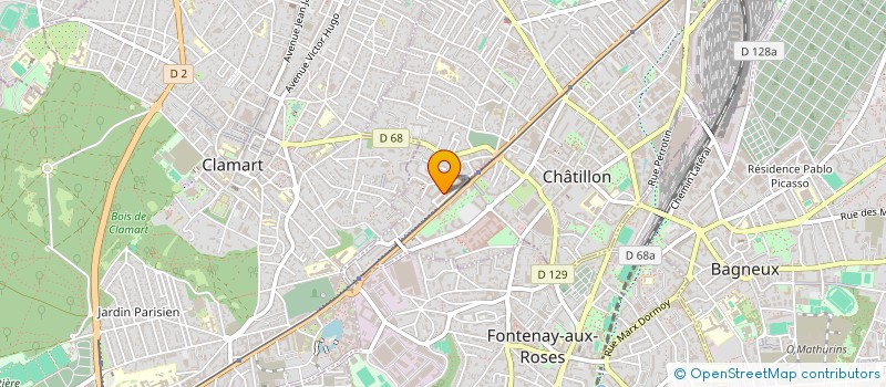 localisation de l'entreprise FRANK FESSENMAYERCONSEIL à CHATILLON