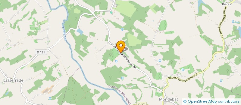 localisation de l'entreprise FRANK PESQUIDOUX  COULOUME-MONDEBAT