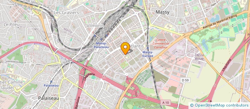 localisation de l'entreprise FRANKEL à MASSY