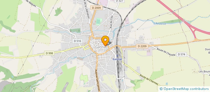 localisation de l'entreprise FRANKLIN-CALVAIRE à GANNAT