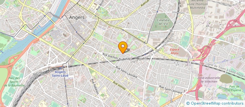 localisation de l'entreprise FRANKLIN IMMO à ANGERS