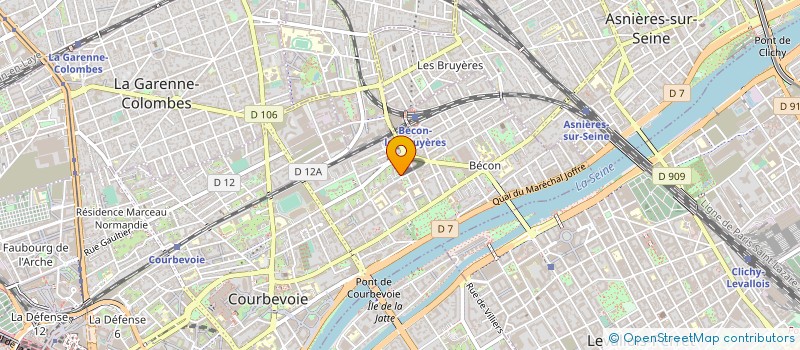 localisation de l'entreprise FRANKLIN LAVERIE à COURBEVOIE