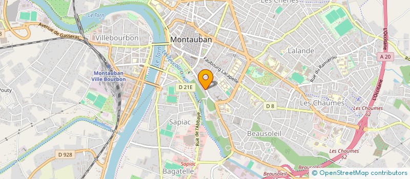 localisation de l'entreprise FRANKLIN ROOSEVELT  MONTAUBAN