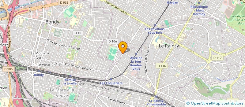 localisation de l'entreprise FRANKLIN SERRURERIE VITRERIE  VILLEMOMBLE