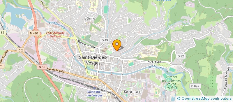 localisation de l'entreprise FRANLAURE à SAINT-DIE-DES-VOSGES