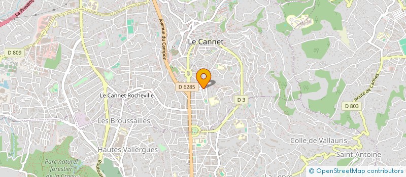 localisation de l'entreprise FRANLENA à LE CANNET