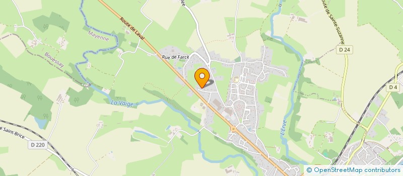 localisation de l'entreprise FRANLITEX  SABLE-SUR-SARTHE