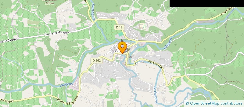 localisation de l'entreprise FRANLOU  CARCES