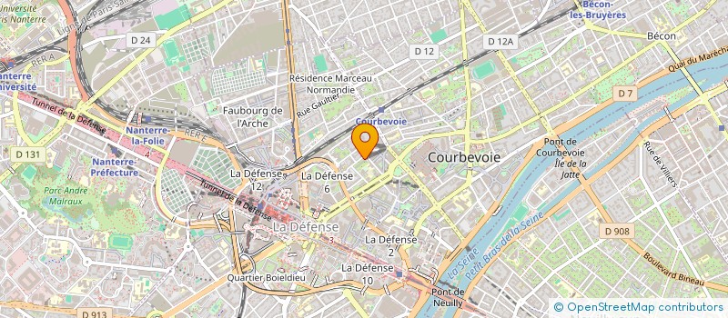 localisation de l'entreprise FRANMA à COURBEVOIE