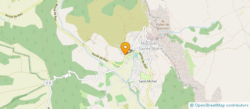 localisation de l'entreprise FRANMIR à MOUSTIERS-SAINTE-MARIE