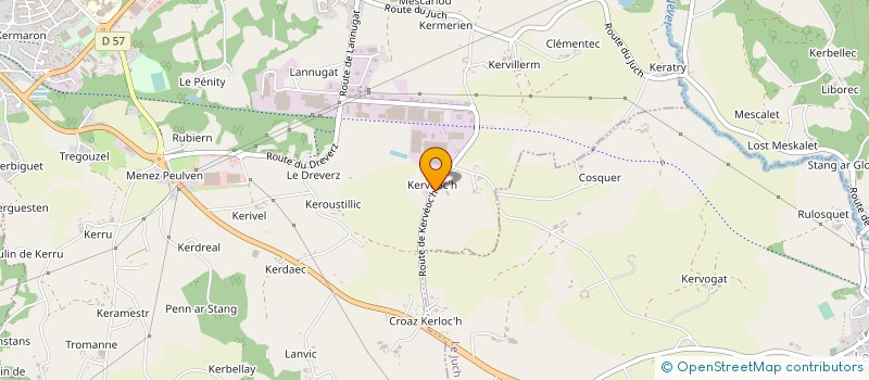 localisation de l'entreprise FRANPAC à DOUARNENEZ