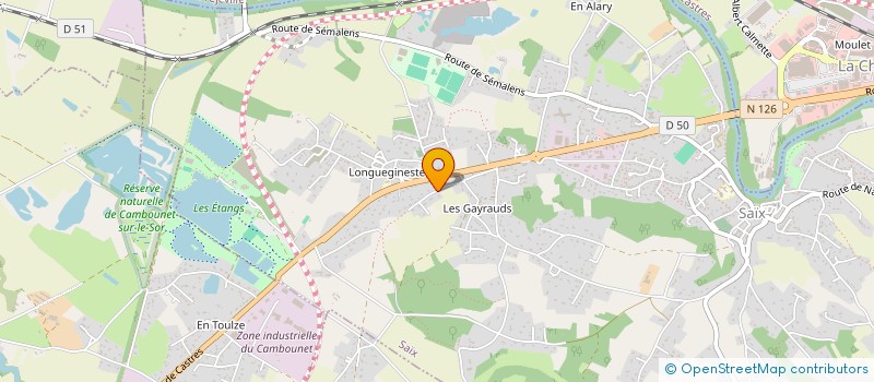 localisation de l'entreprise FRANPARO VALRAS  SAIX