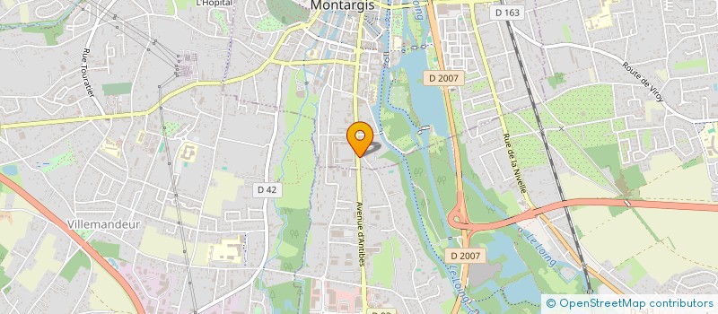 localisation de l'entreprise FRANPHI à MONTARGIS