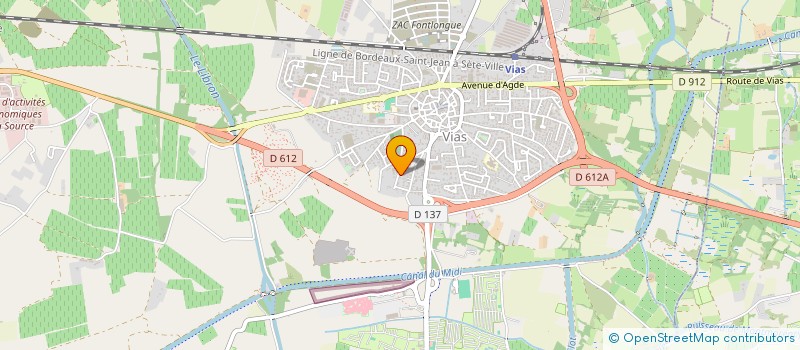 localisation de l'entreprise FRANPI  VIAS