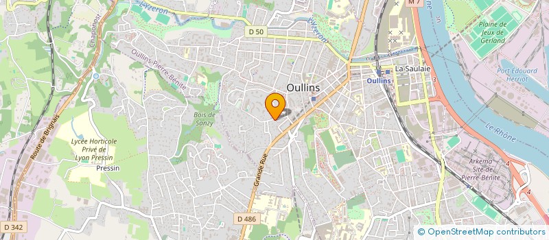 localisation de l'entreprise FRANQUEMAGNE  OULLINS-PIERRE-BENITE