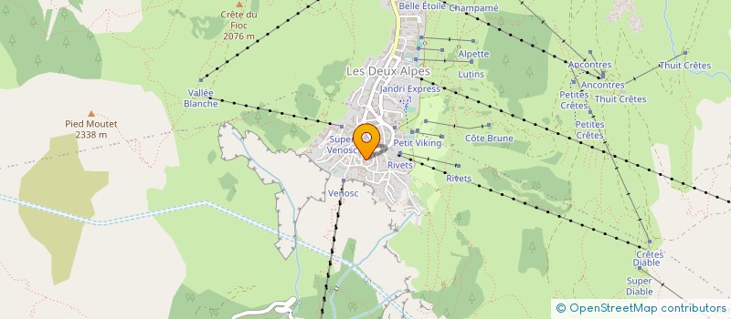 localisation de l'entreprise FRANQUETTE  LES DEUX ALPES