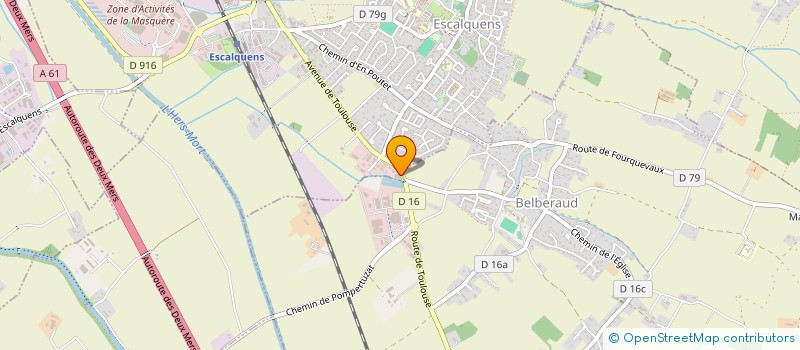 localisation de l'entreprise FRANRELAX S.A. à ESCALQUENS