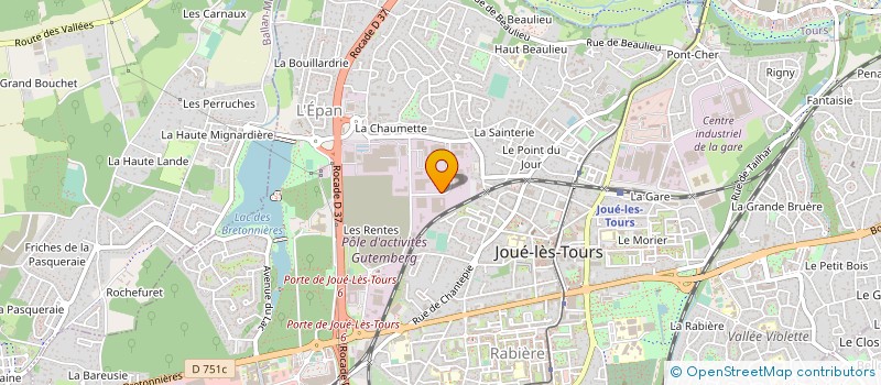 localisation de l'entreprise FRANS BONHOMME à JOUE-LES-TOURS