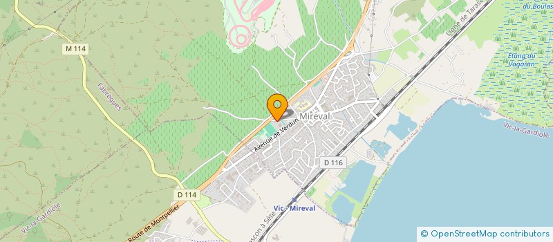 localisation de l'entreprise FRANS ELEC  MIREVAL