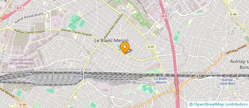 localisation de l'entreprise FRANSABIN à LE BLANC-MESNIL