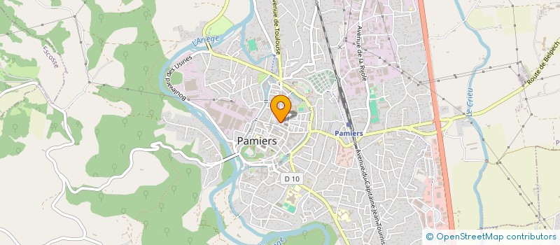 localisation de l'entreprise FRANSAC à PAMIERS