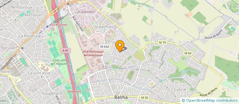 localisation de l'entreprise FRANSEV  BALMA