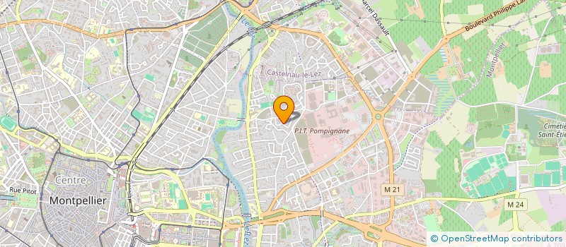 localisation de l'entreprise FRANSIL  MONTPELLIER