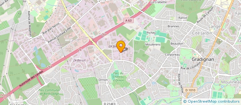 localisation de l'entreprise FRANSIMA AGEN  GRADIGNAN