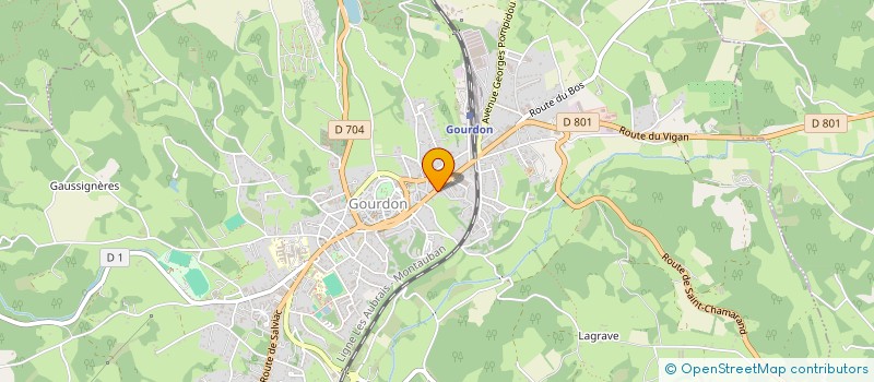 localisation de l'entreprise FRANSO  GOURDON