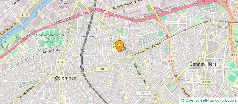localisation de l'entreprise FRANSREM à COLOMBES