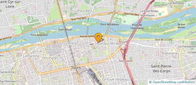 localisation de l'entreprise FRANSYL  TOURS