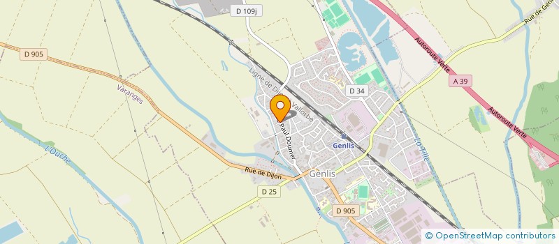 localisation de l'entreprise FRANSYL 7-7 à GENLIS
