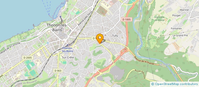 localisation de l'entreprise FRANTECH CONSTRUCTION à THONON-LES-BAINS
