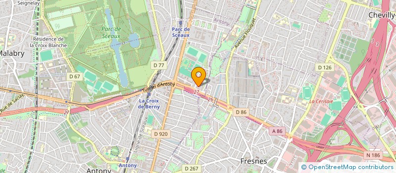 localisation de l'entreprise FRANTRI à ANTONY
