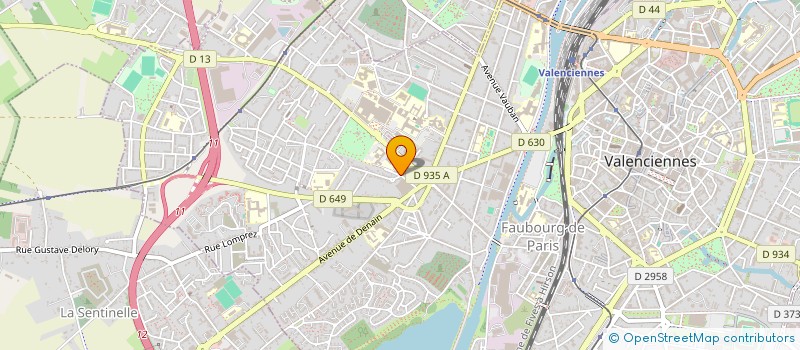 localisation de l'entreprise FRANVALS  VALENCIENNES